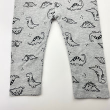 Load image into Gallery viewer, Unisex Pekkle, cotton leggings / bottoms, dinosaurs, EUC, size 0,  