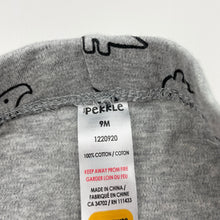 Load image into Gallery viewer, Unisex Pekkle, cotton leggings / bottoms, dinosaurs, EUC, size 0,  