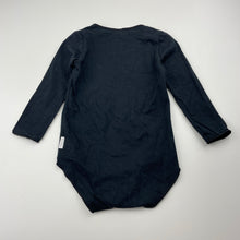 Load image into Gallery viewer, Unisex Bonds, black stretchy bodysuit / romper, EUC, size 0,  