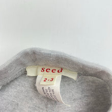 Load image into Gallery viewer, Girls Seed, grey &amp; silver metalic leggings, Inside leg: 26.5cm, FUC, size 2-3,  