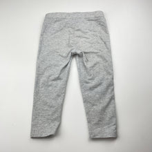 Load image into Gallery viewer, Girls Seed, grey &amp; silver metalic leggings, Inside leg: 26.5cm, FUC, size 2-3,  
