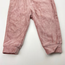 Load image into Gallery viewer, Girls Baby Berry, ribbed velour pants / bottoms, elasticated, EUC, size 0,  