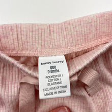 Load image into Gallery viewer, Girls Baby Berry, pink marle nappy cover / bloomers, NEW, size 000,  