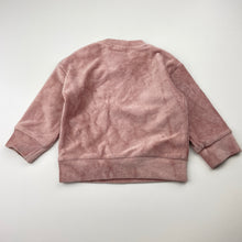 Load image into Gallery viewer, Girls Baby Berry, pink ribbed velour long sleeve top, GUC, size 0,  