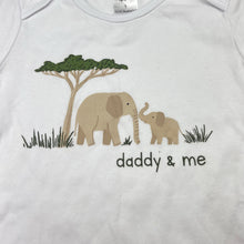 Load image into Gallery viewer, Unisex Dymples, cotton bodysuit / romper, elephants, EUC, size 1,  