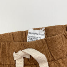 Load image into Gallery viewer, Boys Anko, linen/viscose pants, elasticated, EUC, size 000,  