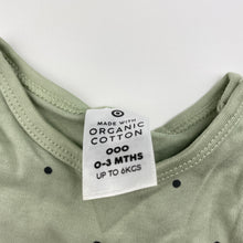 Load image into Gallery viewer, Unisex Target, organic cotton bodysuit / romper, EUC, size 000,  