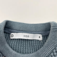 Load image into Gallery viewer, Boys Target, knitted waffle cotton sweater / jumper, GUC, size 3,  