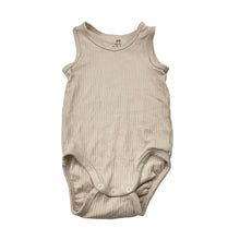 Load image into Gallery viewer, Unisex H&amp;M, ribbed organic cotton blend singletsuit, EUC, size 1,  