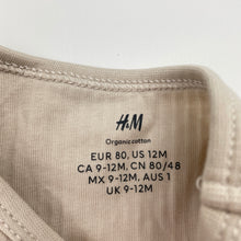 Load image into Gallery viewer, Unisex H&amp;M, ribbed organic cotton blend singletsuit, EUC, size 1,  