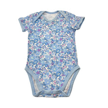 Load image into Gallery viewer, Girls floral, cotton bodysuit / romper, GUC, size 1,  