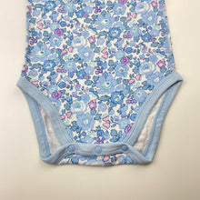 Load image into Gallery viewer, Girls floral, cotton bodysuit / romper, GUC, size 1,  