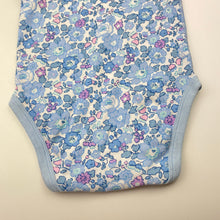 Load image into Gallery viewer, Girls floral, cotton bodysuit / romper, GUC, size 1,  