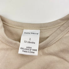 Load image into Gallery viewer, Girls Baby Berry, soft cotton bodysuit / romper, EUC, size 1,  