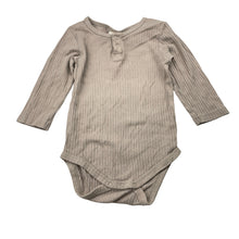 Load image into Gallery viewer, Unisex Baby Berry, ribbed organic cotton bodysuit / romper, FUC, size 0,  