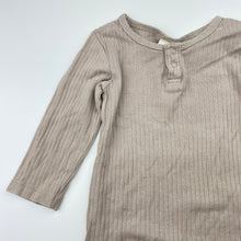 Load image into Gallery viewer, Unisex Baby Berry, ribbed organic cotton bodysuit / romper, FUC, size 0,  