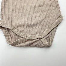Load image into Gallery viewer, Unisex Baby Berry, ribbed organic cotton bodysuit / romper, FUC, size 0,  