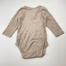 Load image into Gallery viewer, Unisex Baby Berry, ribbed organic cotton bodysuit / romper, FUC, size 0,  