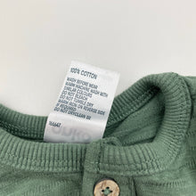 Load image into Gallery viewer, Unisex Anko, khaki cotton romper, EUC, size 00,  