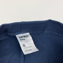 Load image into Gallery viewer, Unisex Anko, navy stretchy leggings / bottoms, EUC, size 0,  
