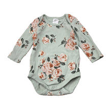 Load image into Gallery viewer, Girls Baby Berry, floral cotton bodysuit / romper, GUC, size 0,  