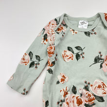 Load image into Gallery viewer, Girls Baby Berry, floral cotton bodysuit / romper, GUC, size 0,  