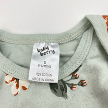 Load image into Gallery viewer, Girls Baby Berry, floral cotton bodysuit / romper, GUC, size 0,  