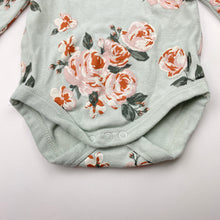 Load image into Gallery viewer, Girls Baby Berry, floral cotton bodysuit / romper, GUC, size 0,  