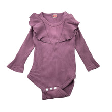 Load image into Gallery viewer, Girls ribbed, bodysuit / romper, GUC, size 0,  