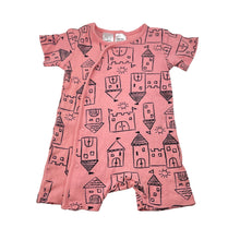 Load image into Gallery viewer, Girls Tiny Little Wonders, pink cotton romper, EUC, size 00,  