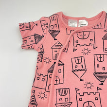 Load image into Gallery viewer, Girls Tiny Little Wonders, pink cotton romper, EUC, size 00,  