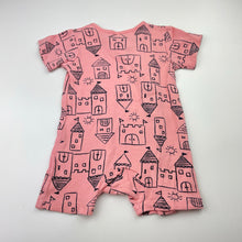 Load image into Gallery viewer, Girls Tiny Little Wonders, pink cotton romper, EUC, size 00,  