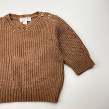 Load image into Gallery viewer, Unisex purebaby, organic cotton / wool knit sweater / jumper, GUC, size 000,  