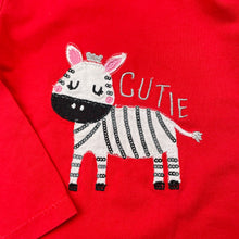 Load image into Gallery viewer, Unisex Ollie's Place, stretchy long sleeve tee / top, zebra, GUC, size 1,  