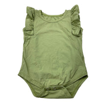 Load image into Gallery viewer, Girls lightweight, stretchy ruffle bodysuit / romper, EUC, size 00,  