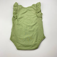 Load image into Gallery viewer, Girls lightweight, stretchy ruffle bodysuit / romper, EUC, size 00,  