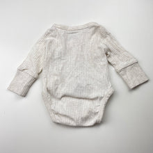 Load image into Gallery viewer, Unisex H&amp;M, ribbed organic cotton bodysuit / romper, GUC, size 0000,  