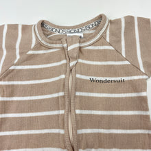 Load image into Gallery viewer, Unisex Bonds, ribbed zip wondersuit / zippy / romper, pilling, FUC, size 0000,  