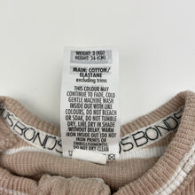 Load image into Gallery viewer, Unisex Bonds, ribbed zip wondersuit / zippy / romper, pilling, FUC, size 0000,  