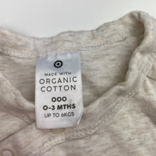 Load image into Gallery viewer, Unisex Target, organic cotton blend zip coverall / romper, FUC, size 000,  