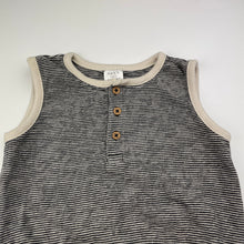 Load image into Gallery viewer, Boys Next, striped cotton henley romper, EUC, size 2,  