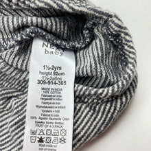 Load image into Gallery viewer, Boys Next, striped cotton henley romper, EUC, size 2,  