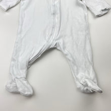 Load image into Gallery viewer, Unisex Dymples, organic cotton zip coverall / romper, GUC, size 000,  