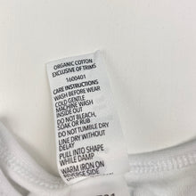 Load image into Gallery viewer, Unisex Dymples, organic cotton zip coverall / romper, GUC, size 000,  