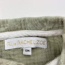 Load image into Gallery viewer, Boys RACHEL ZOE, crinkle cotton shirtall romper, EUC, size 12 months,  
