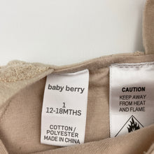 Load image into Gallery viewer, Unisex Baby Berry, lightweight romper / shortalls, EUC, size 1,  