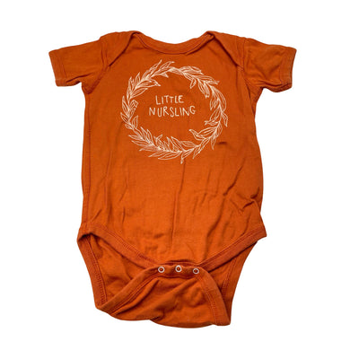 Unisex RABBIT SKINS, cotton bodysuit / romper, GUC, size 1-2,  