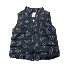 Load image into Gallery viewer, Girls H&amp;T, puffer vest / sleeveless jacket, rainbows, GUC, size 2,  