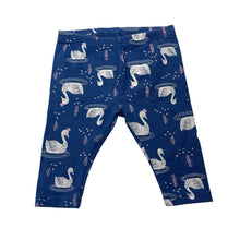 Load image into Gallery viewer, Girls Target, stretchy leggings / bottoms, swans, GUC, size 000,  