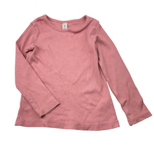 Load image into Gallery viewer, Girls Dymples, ribbed organic cotton blend long sleeve top, FUC, size 2,  